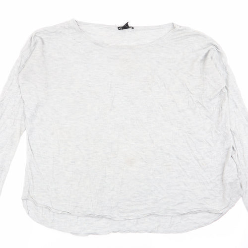 H&M Womens Grey   Basic T-Shirt Size 14