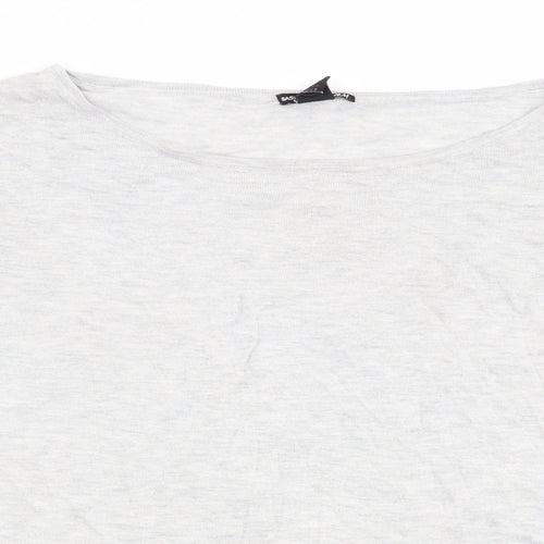 H&M Womens Grey   Basic T-Shirt Size 14