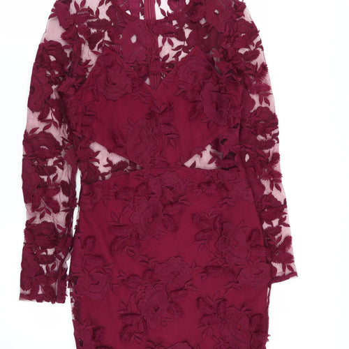 PLT Womens Purple Floral  A-Line  Size 10