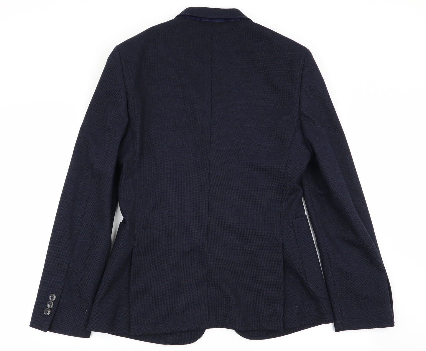 Easy Mens Blue   Jacket Blazer Size S