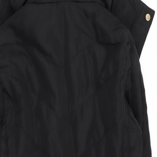H&M Womens Black   Parka Coat Size 8