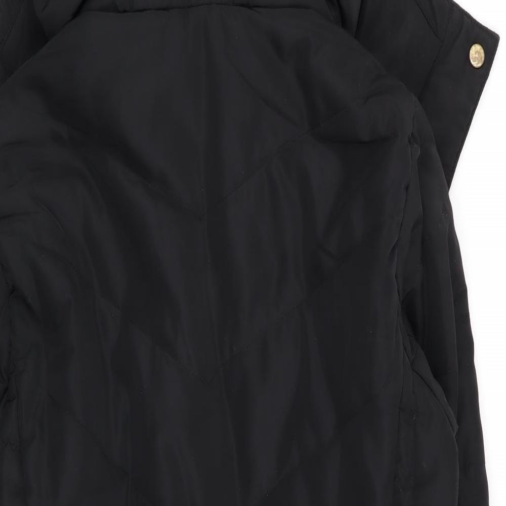 H&M Womens Black   Parka Coat Size 8