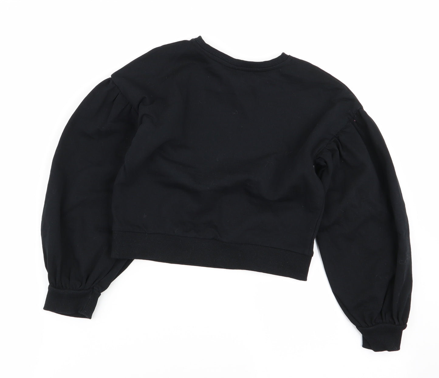 Asda George Girls Black   Pullover Jumper Size 7-8 Years  - friends