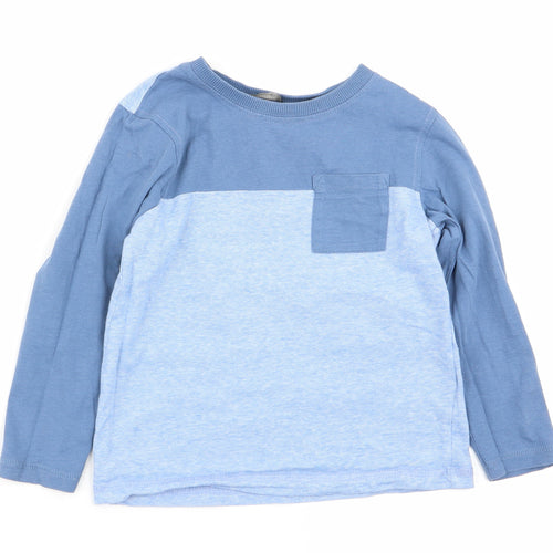 Asda George Boys Blue   Basic T-Shirt Size 4-5 Years