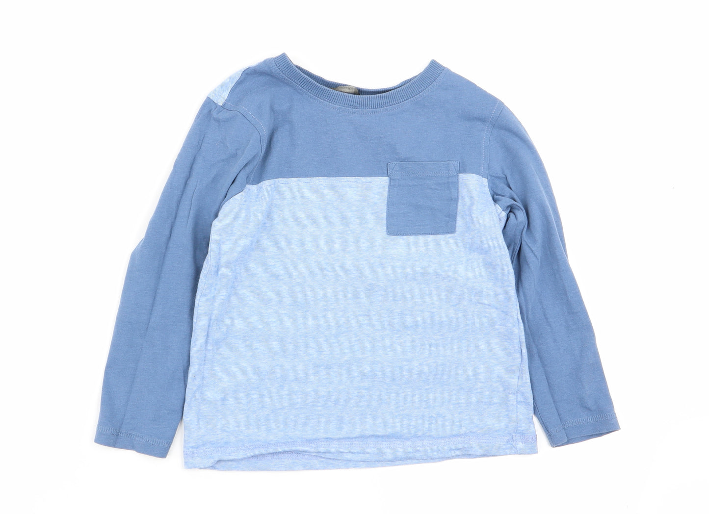 Asda George Boys Blue   Basic T-Shirt Size 4-5 Years