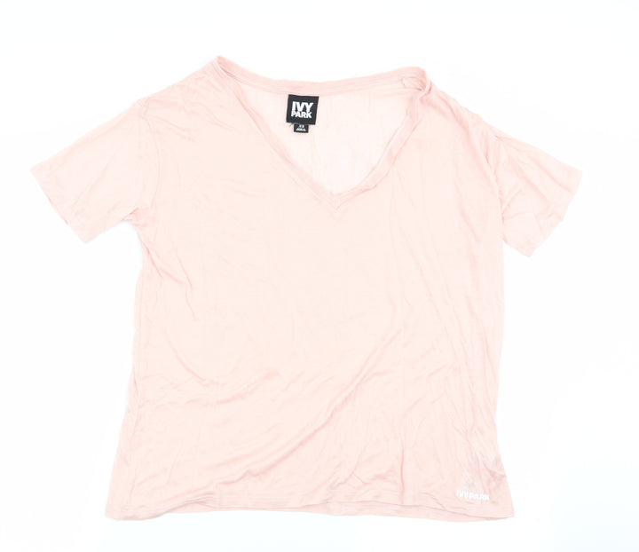 IVY PARK Womens Pink Basic T-Shirt Size XS