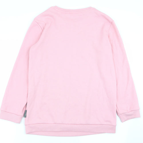 Disney Womens Pink Animal Print  Pullover Jumper Size XS
