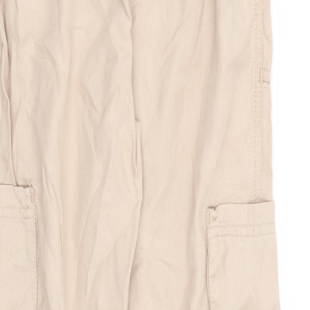 Asda George Girls Beige   Cargo Trousers Size 7-8 Years
