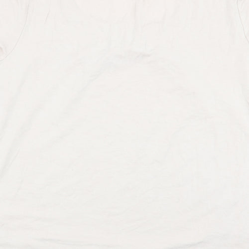 Preworn Womens Beige   Basic T-Shirt Size 14