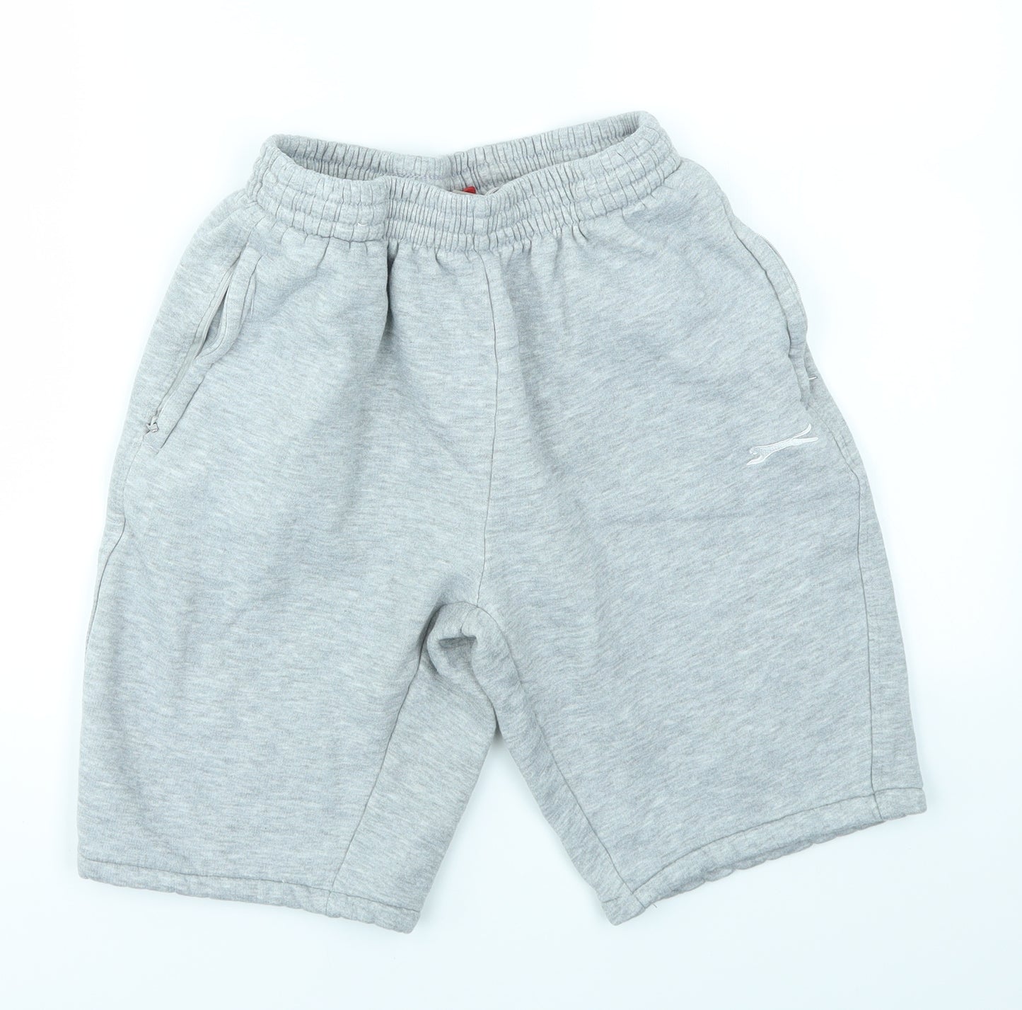Slazenger Mens Grey   Chino Shorts Size M - stretch waistband