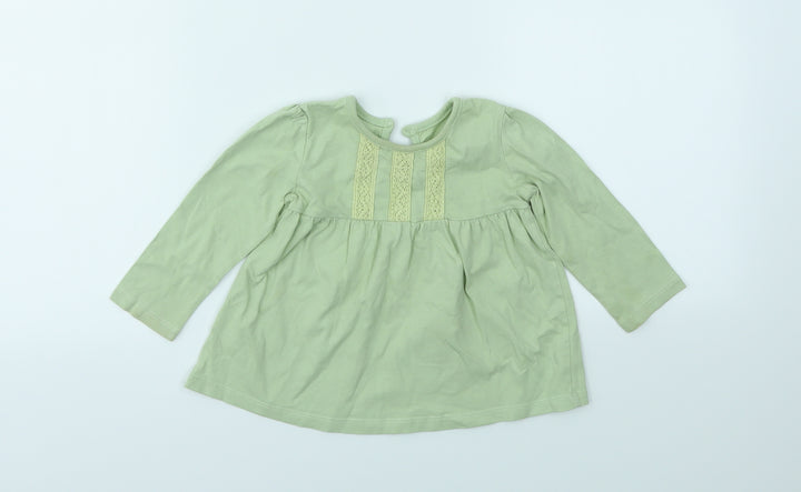 George Girls Green   Camisole T-Shirt Size 9-12 Months