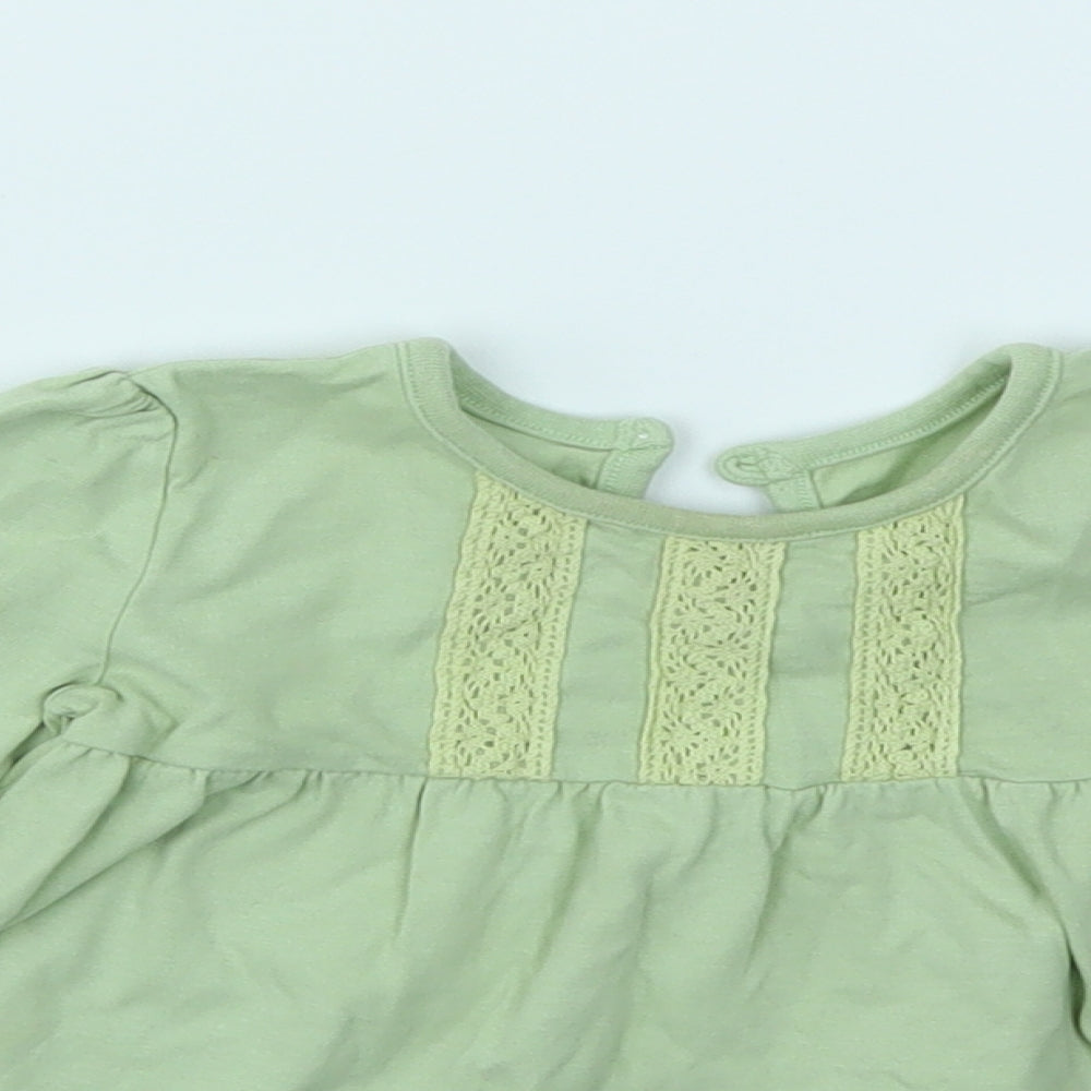 George Girls Green   Camisole T-Shirt Size 9-12 Months
