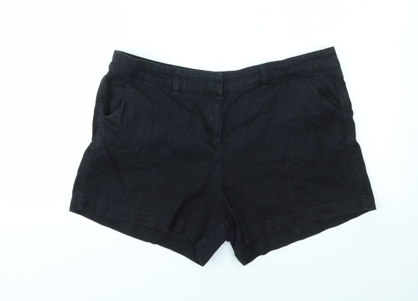 Papaya Womens Black   Cut-Off Shorts Size 14