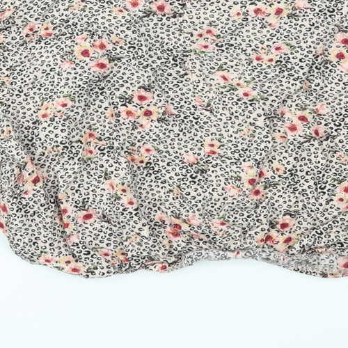 Primark Girls Multicoloured Animal Print  Basic T-Shirt Size 10-11 Years
