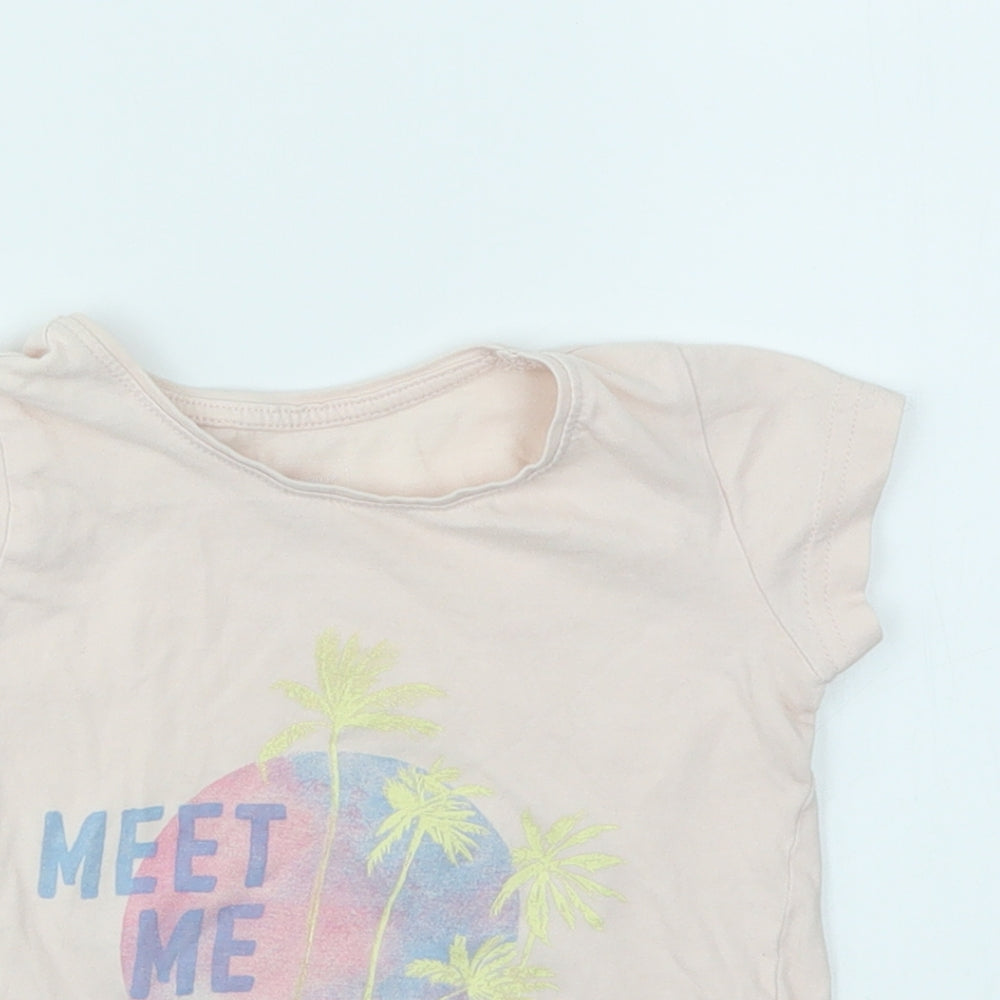Yound Dimension Girls Pink   Basic T-Shirt Size 2-3 Years