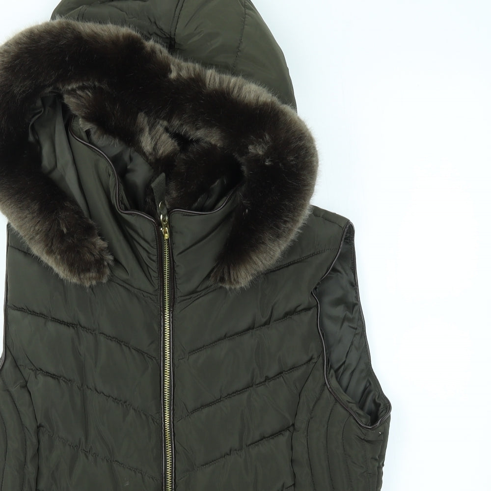 JOUELS Womens Green   Gilet Coat Size 16