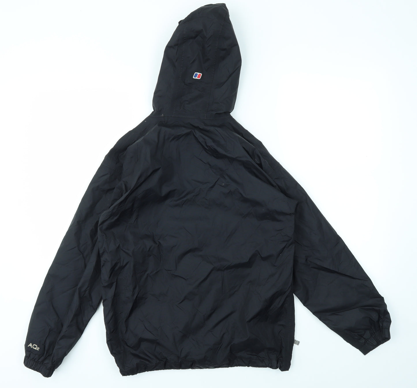 BURGHAUS Boys Black   Basic Coat Coat Size 11-12 Years