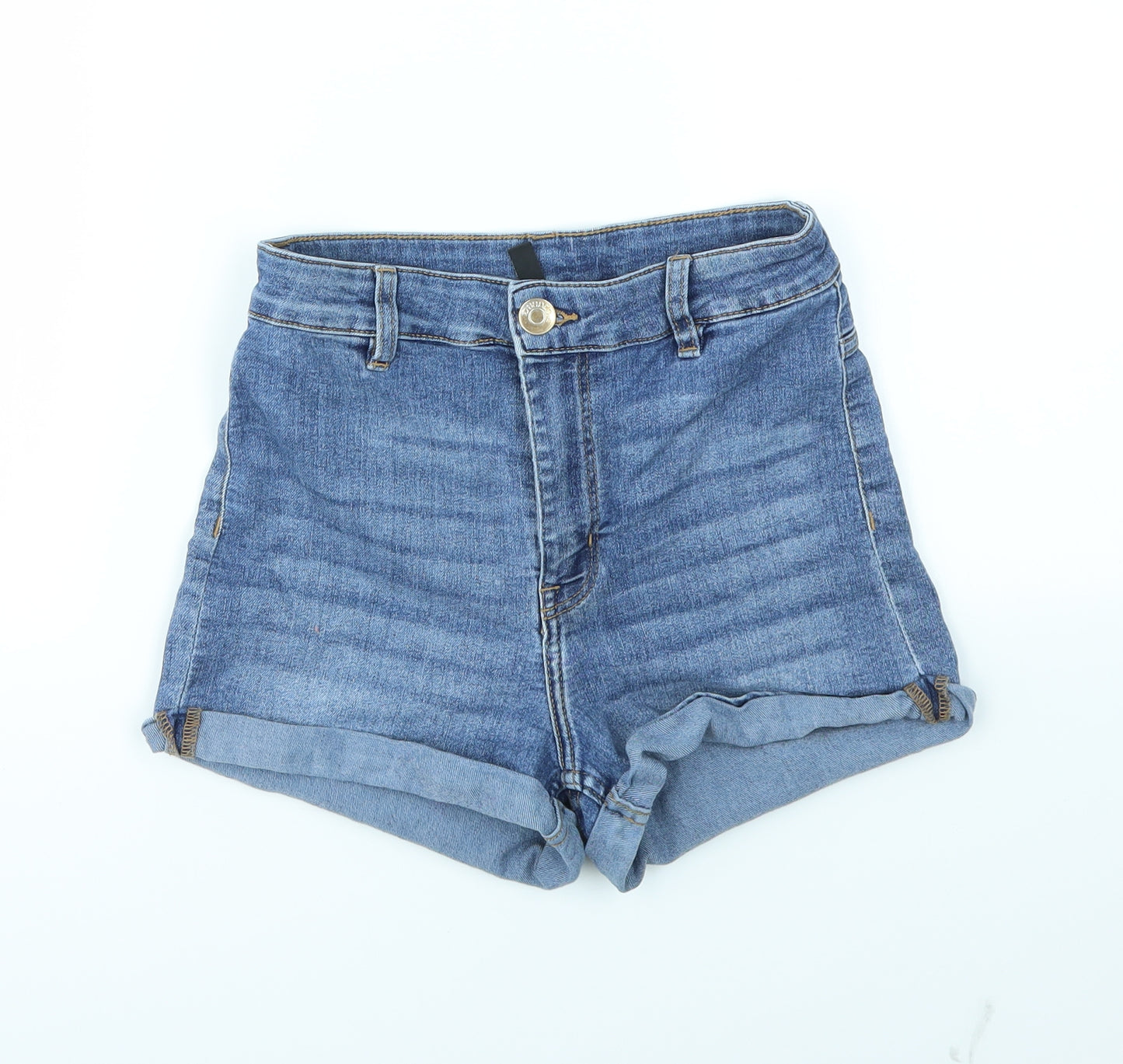 H&M Womens Blue   Cut-Off Shorts Size 8