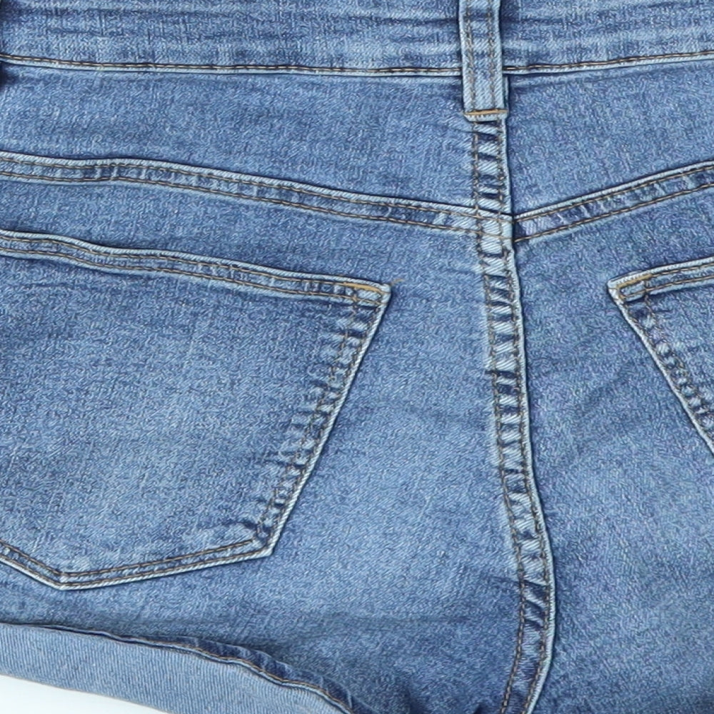 H&M Womens Blue   Cut-Off Shorts Size 8