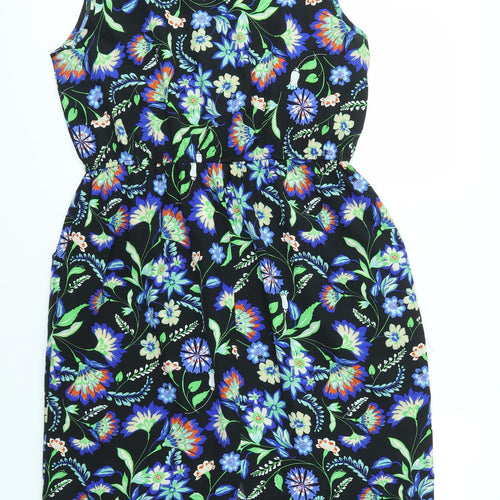 Peacocks Womens Multicoloured Floral  Fit & Flare  Size 16