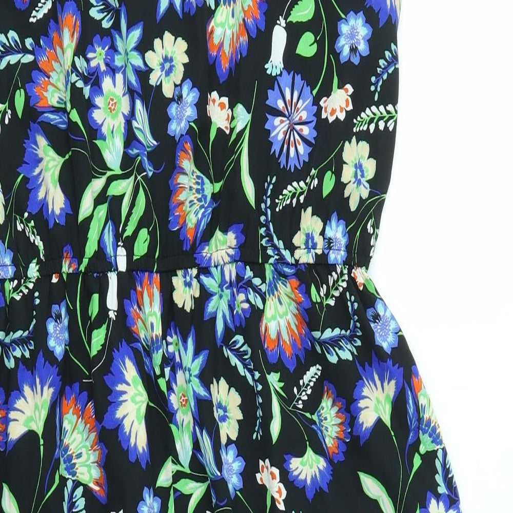 Peacocks Womens Multicoloured Floral  Fit & Flare  Size 16