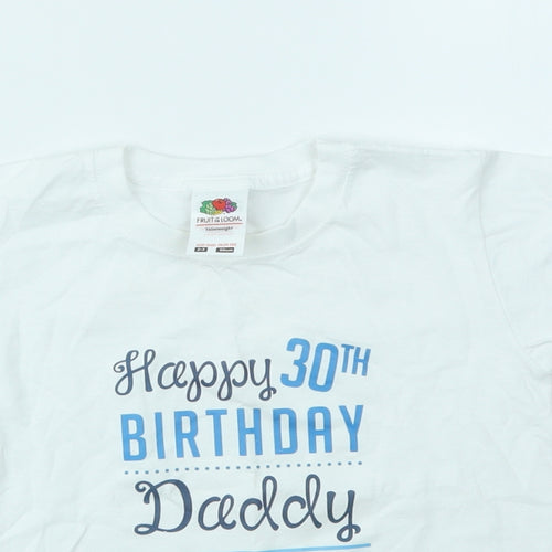 Fruit of the Loom Boys Multicoloured Geometric  Basic T-Shirt Size 2-3 Years