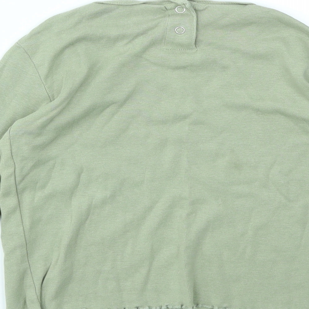 Zara Girls Green   Basic T-Shirt Size 4-5 Years
