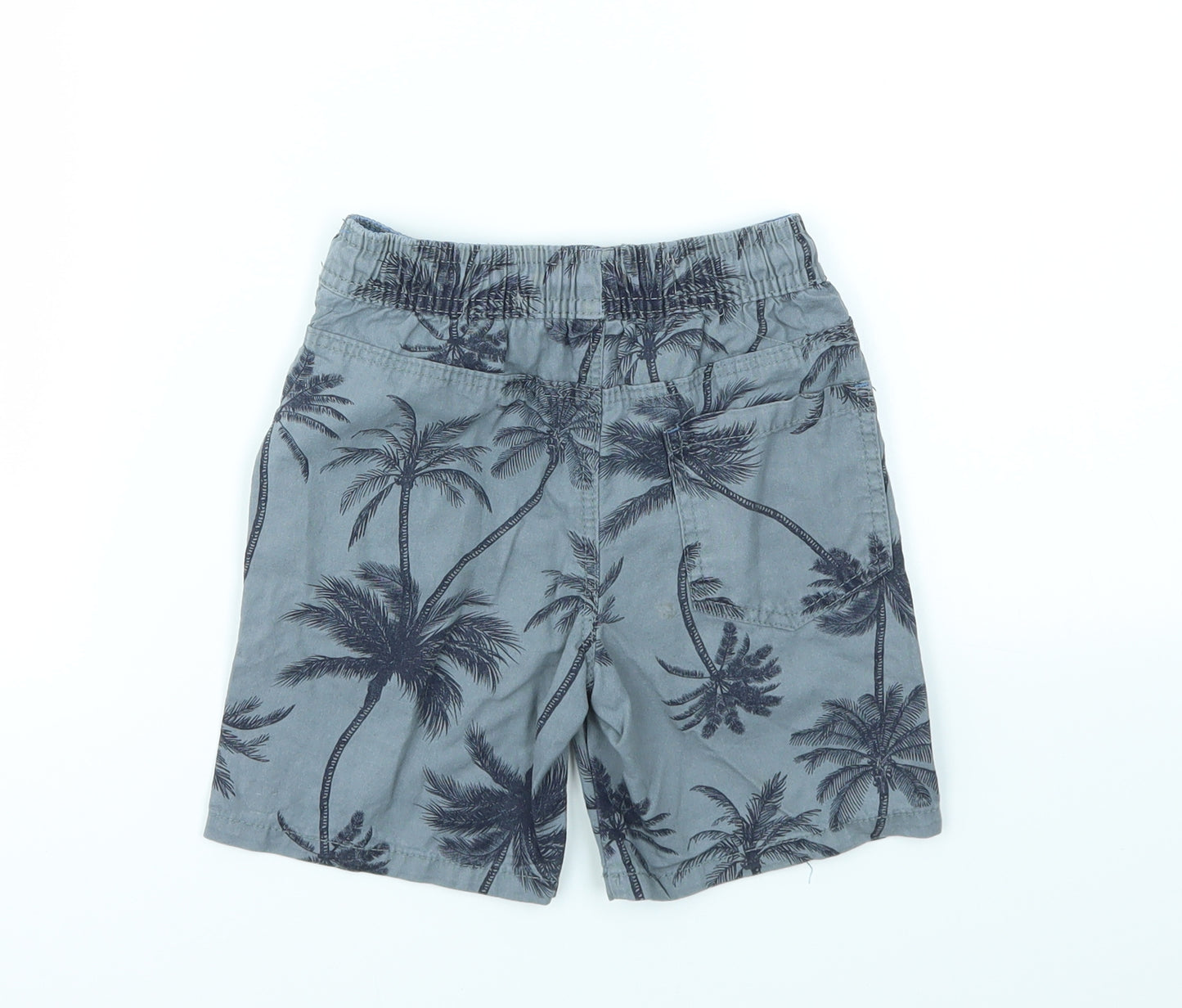 DENIM&CO Boys Grey Geometric  Chino Shorts Size 3-4 Years