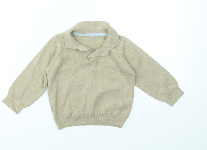 M Boys Beige   Pullover Jumper Size 9-12 Months