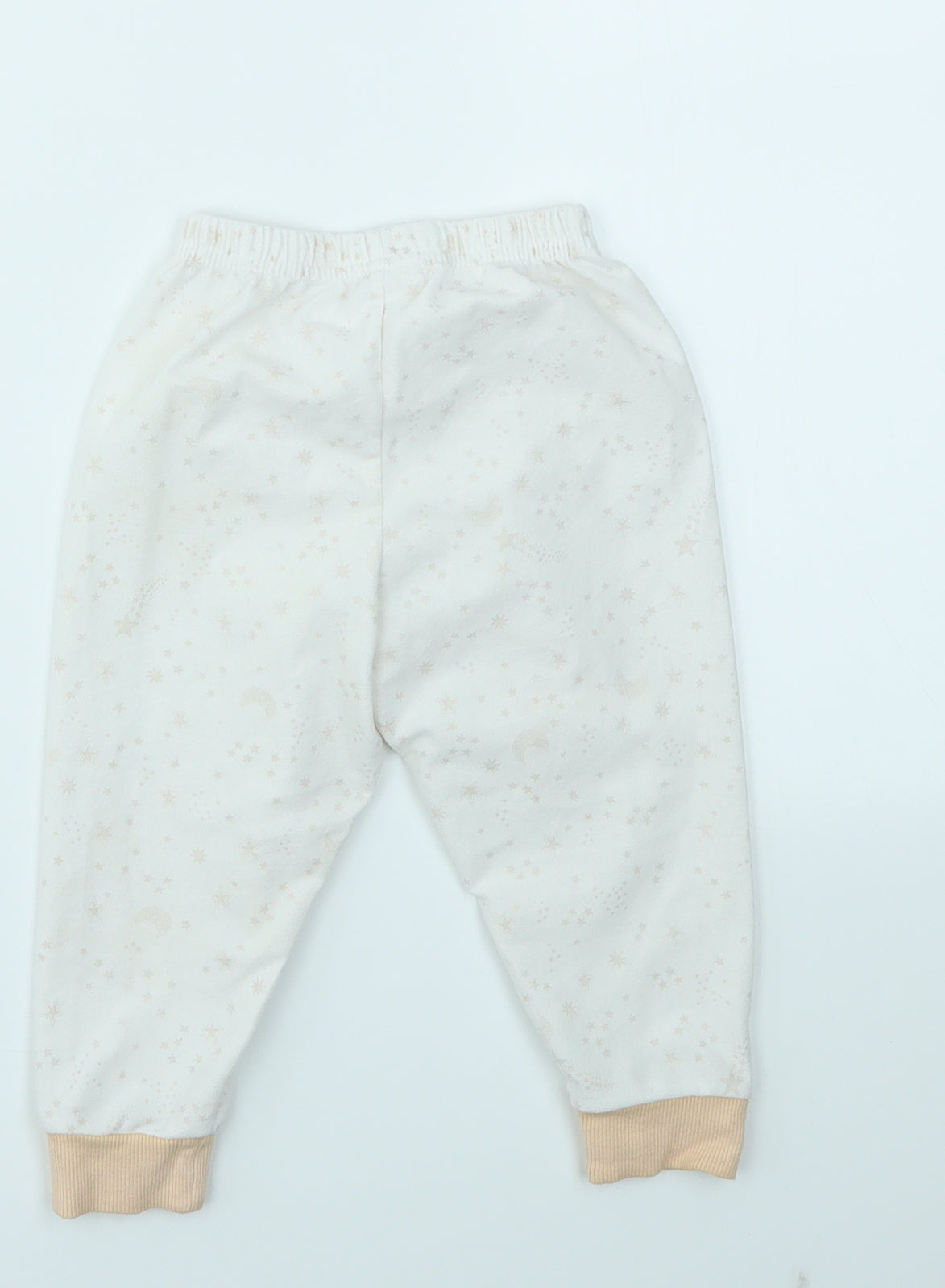 Matalan Girls Ivory Argyle/Diamond  Capri Trousers Size 12-18 Months