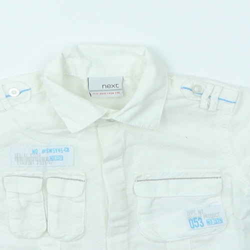 NEXT Boys White   Basic Button-Up Size 6-9 Months