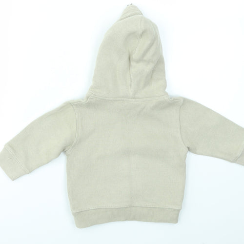 NEXT Boys Brown Animal Print  Henley Jumper Size 6-9 Months