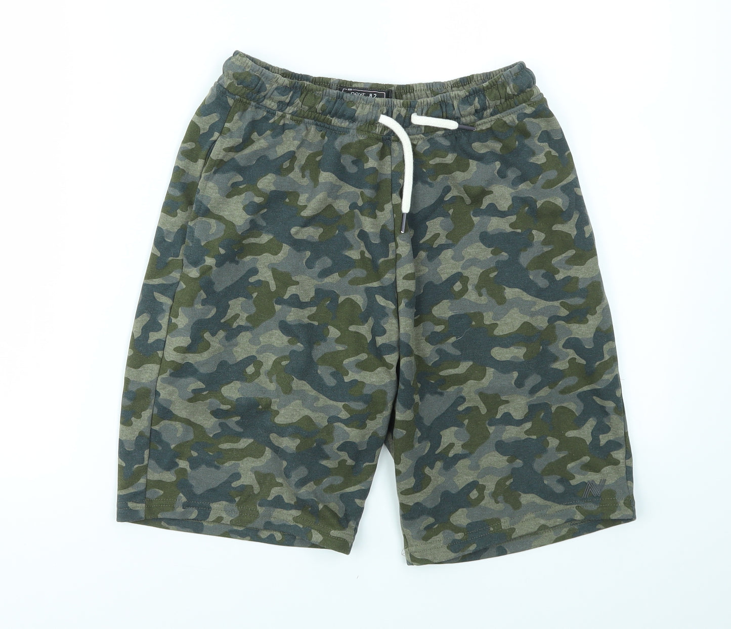 NEXT Boys Green Camouflage  Sweat Shorts Size 12 Years