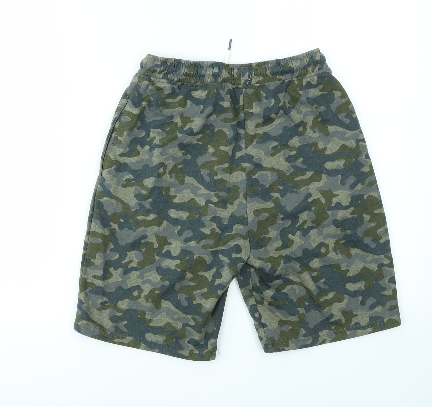NEXT Boys Green Camouflage  Sweat Shorts Size 12 Years