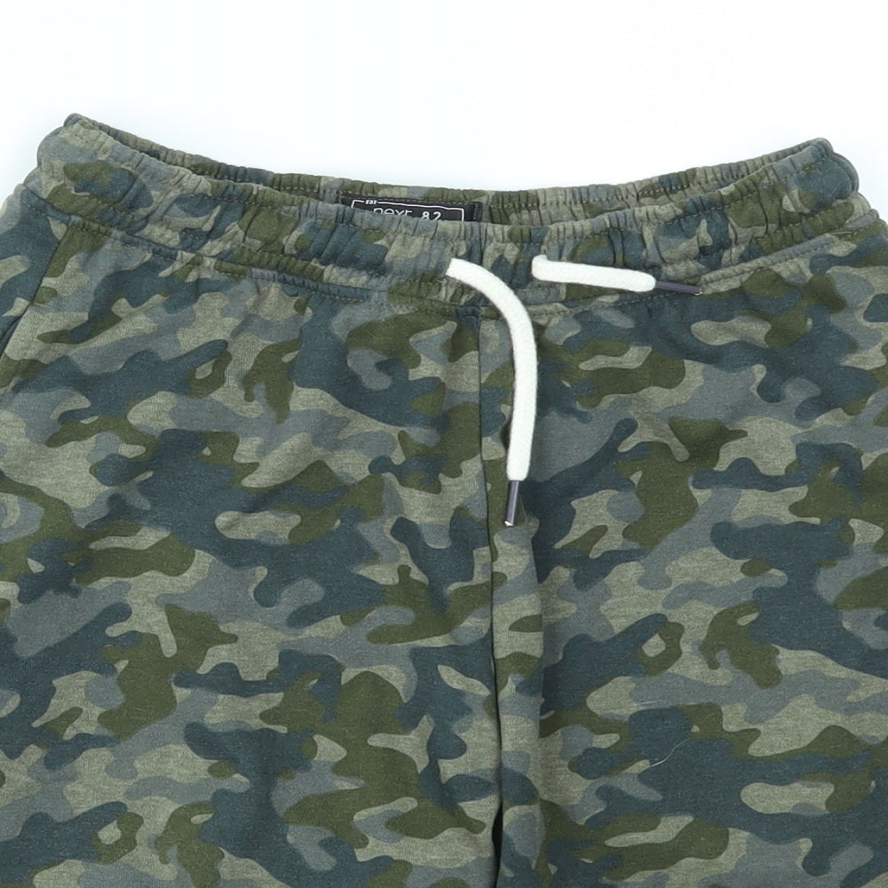 NEXT Boys Green Camouflage  Sweat Shorts Size 12 Years