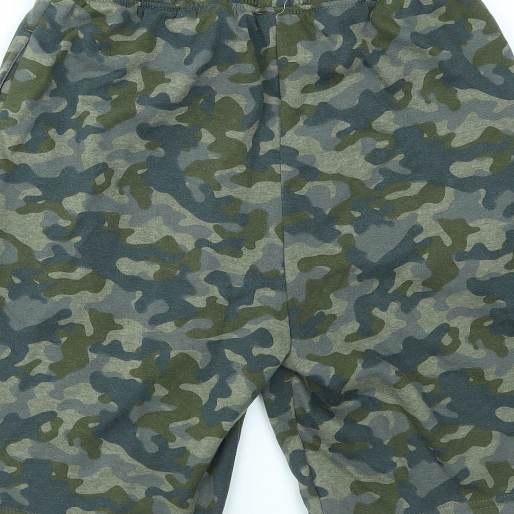 NEXT Boys Green Camouflage  Sweat Shorts Size 12 Years