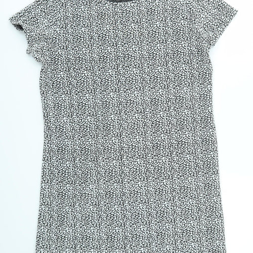 Miss Selfridge Womens Grey Geometric  Fit & Flare  Size 14