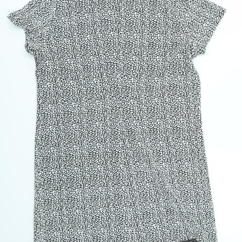 Miss Selfridge Womens Grey Geometric  Fit & Flare  Size 14