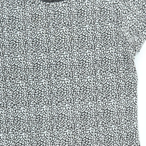 Miss Selfridge Womens Grey Geometric  Fit & Flare  Size 14