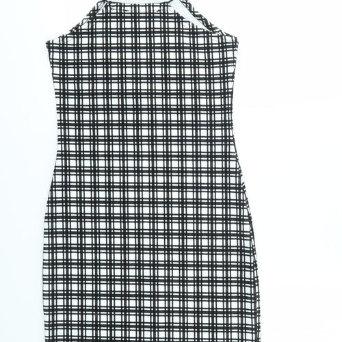 Boohoo Womens Multicoloured Check  Fit & Flare  Size 6