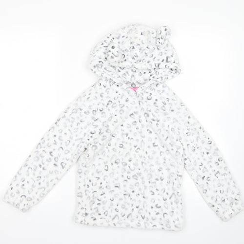 Love Sleep Girls White Animal Print  Top Pyjama Top Size 9-10 Years