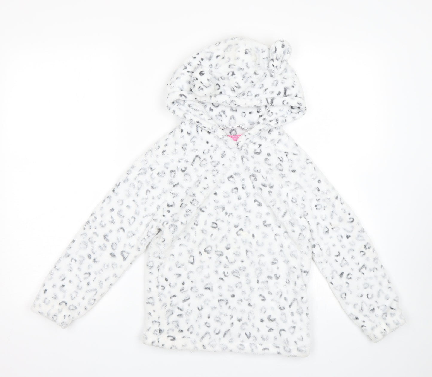 Love Sleep Girls White Animal Print  Top Pyjama Top Size 9-10 Years
