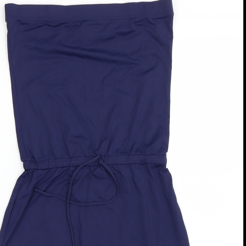 Elizibeth Hurley Womens Blue   Wrap Dress  Size S