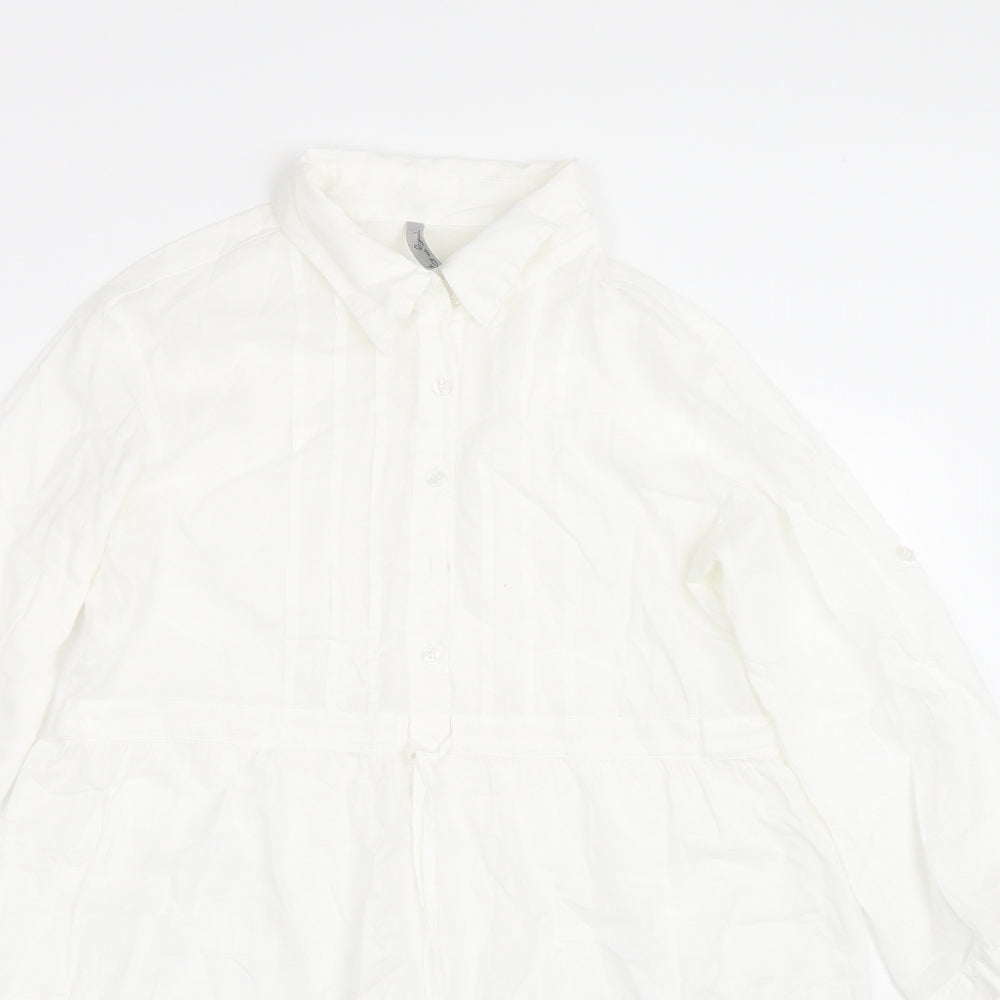Evie casual Womens White   Basic Blouse Size M