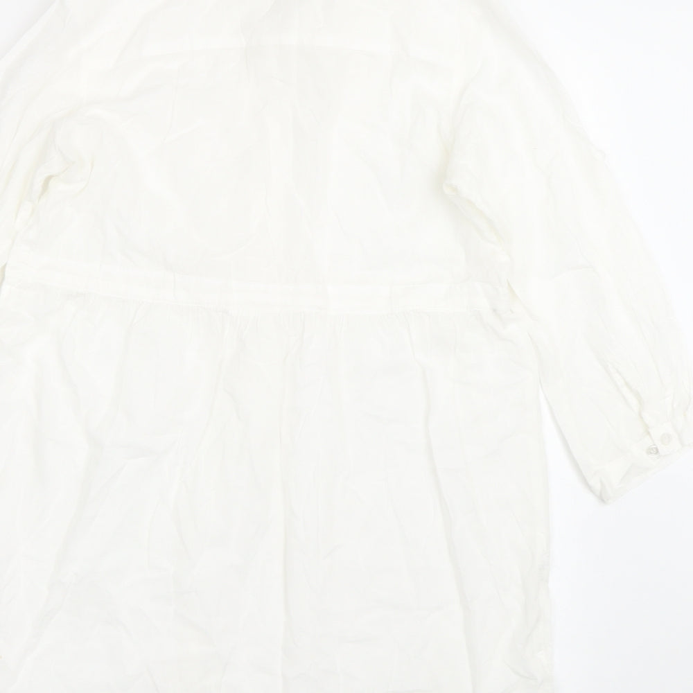 Evie casual Womens White   Basic Blouse Size M