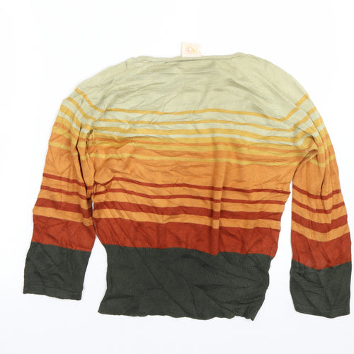 Country Casuals Womens Multicoloured Striped  Pullover Jumper Size M