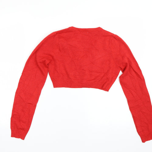 George Girls Red   Cape Jumper Size 13-14 Years