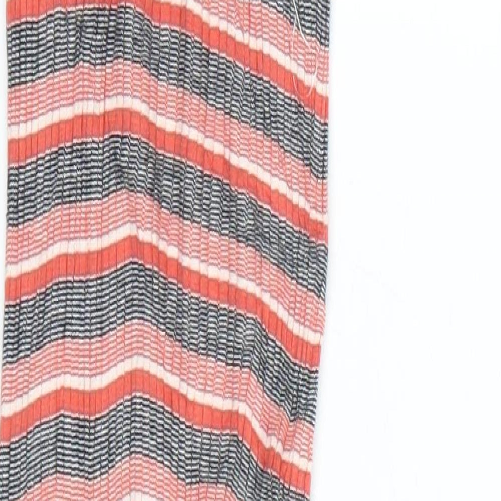 Primark Womens Orange Striped  Tank Dress  Size 6