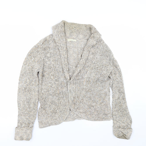 M&S Womens Beige   Cardigan Jumper Size 8