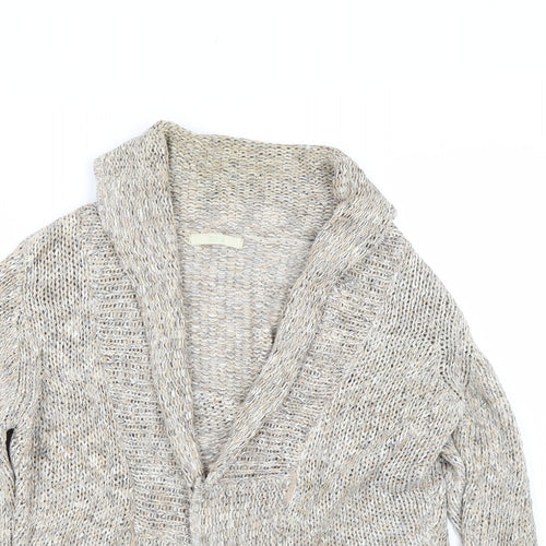 M&S Womens Beige   Cardigan Jumper Size 8